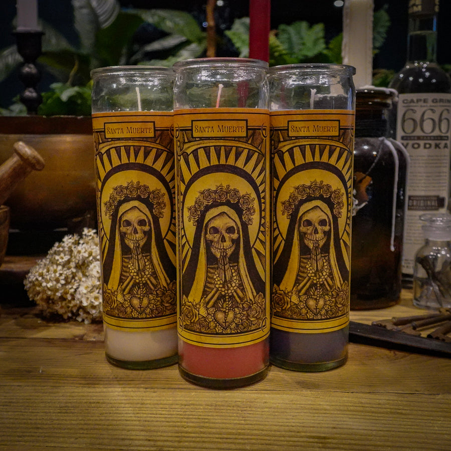 Santa Muerte, Devotional Candle