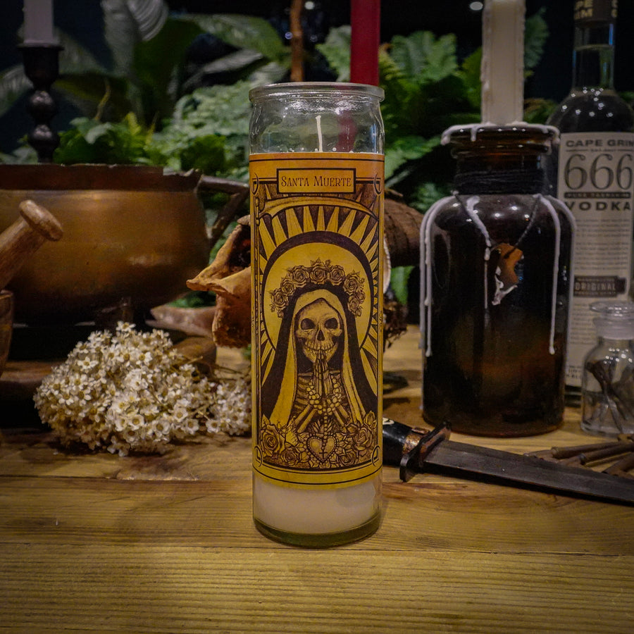 Santa Muerte, Devotional Candle