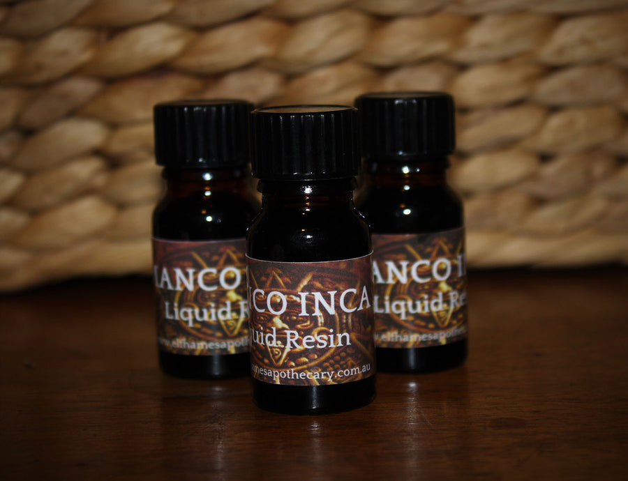 Common name: Manco Inca  Origin: Mexico  Size: 10ml     Manco Inca has a sweet soothing aroma when raw, when burned its sweet aroma becomes slightly deeper and grounding while releasing a lot of smoke. With a South American feel, this resin is used when working to manifest Inca or Aztec Deity’s and entities.